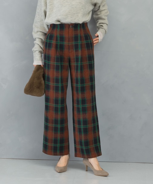 ツイードストレートパンツ