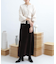 ロングスリットベロアナロースカート