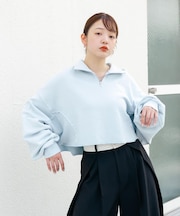 ハーフZIPリメイクスウェット