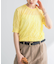 new basic　リネン混ワッシャーハーフスリーブニット