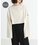 『WEB／一部店舗限定』『別注』Le minor×UR　Border cropped Tee