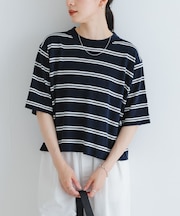 new basic　ハイゲージニットTシャツ