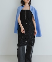 インドレースベアキャミワンピース