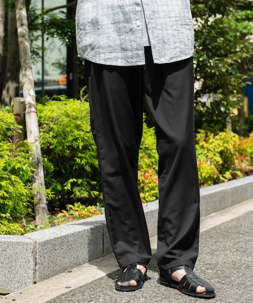 『速乾/接触冷感/イージーケア』ウールライクイージートラウザー