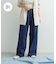 Denim Tuck Wide Pants