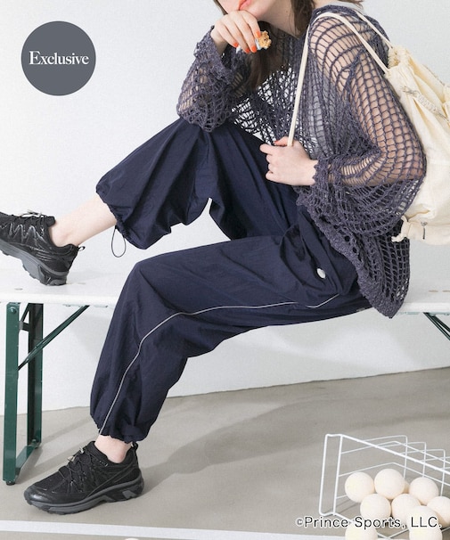 『別注』prince　ナイロンラインパンツ