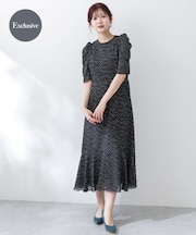 『別注』Chaco×ROSSO　カットジャガードドレス