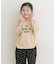 製品染めフロッキープリントロゴTシャツ(KIDS)