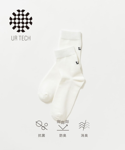 『UR TECH』バックロゴソックス