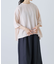 リネンクルーネックハーフスリーブ