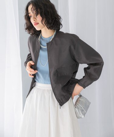 オーガンジーシアーブルゾン