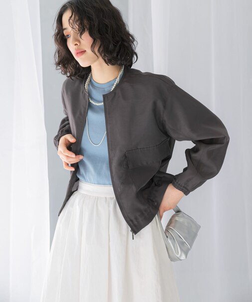 オーガンジーシアーブルゾン