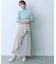 シアープリーツレイヤードスカート