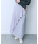 シアープリーツレイヤードスカート