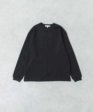度詰めワッフルロングスリーブ