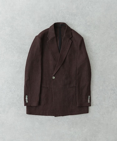 new basic　リネンセミダブルジャケット