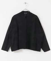 mizuiro ind　lacestandcollar wideshirts
