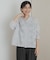 mizuiro ind　lacestandcollar wideshirts