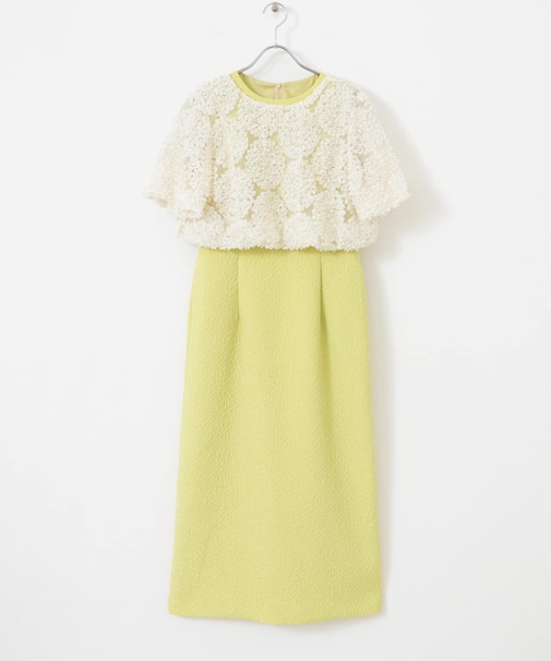 kaene　デザインリボンボレロセットドレス