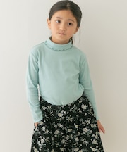 メローフリルリブタートルネックTシャツ(KIDS)
