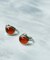 SMELLY so’　carnelian oval earring