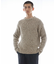 MIX SLUB PLAIN STITCH CREW-NECK