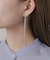 ビジューチェーンコンビピアス