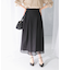 シアーメッシュフレアスカート