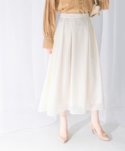 シアーメッシュフレアスカート