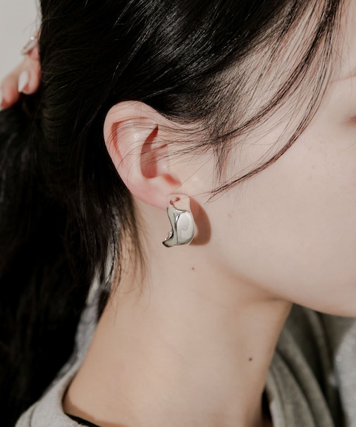 ニュアンスワイドフープイヤリング