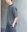 FORK&SPOON　ボーダープレーティングショートスリーブTシャツ