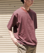 FORK&SPOON　ボーダープレーティングショートスリーブTシャツ