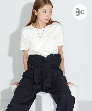 オーガニックコットンコンパクトスムースTシャツ
