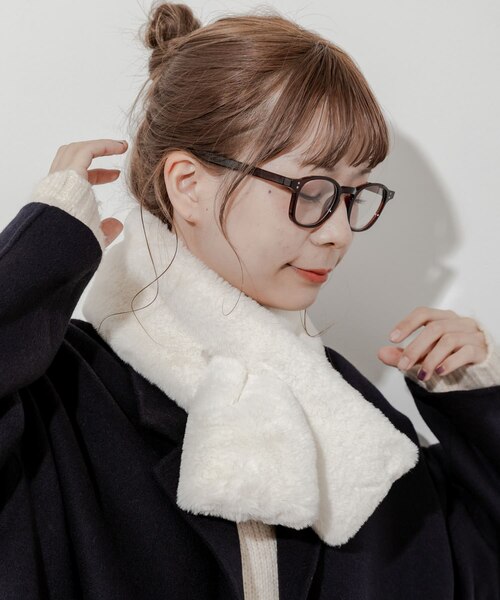 NOLLEY'S　エコファーアシメリバーシブルティペット NOLLEY'S エコファーアシメリバーシブルティペット エコファー