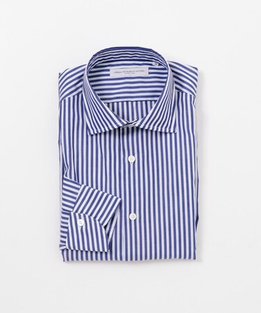 LIFE STYLE TAILOR セミワイドストライプシャツ