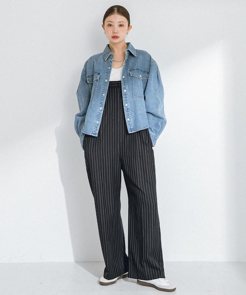 レディースのサロペット（ブルー）の通販｜&mall（アンドモール）三井