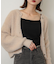 ラメシャギークロップドカーディガン