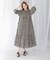 sara mallika　COTTON LUREX RIPPLE PRINT DRESS