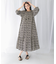 sara mallika　COTTON LUREX RIPPLE PRINT DRESS