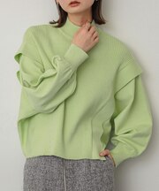 ストレッチショルダータックセーター