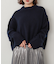 ワイドリブクルーネックセーター