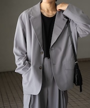 『セットアップ対応』シングルルーズジャケット