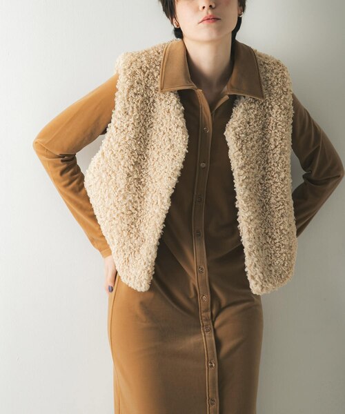 [ほぼ未使用品] IENA　ECOPEL　カーリーファーベスト ECOPELカーリーファーベスト｜アーバンリサーチの通販｜&mall（アンド