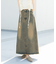 バックスリットデニムスカート