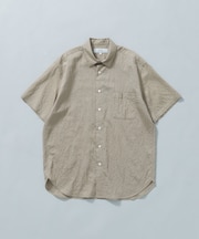 『WEB限定』『XLサイズあり』ストライプレギュラーカラー半袖シャツ