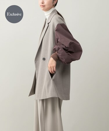 『別注』CHIGNON×ROSSO　袖ドッキングフォルムジャケット