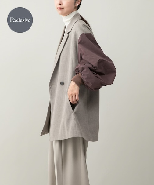 『別注』CHIGNON×ROSSO　袖ドッキングフォルムジャケット