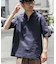 『XLサイズあり』リラックスコットンリネンスキッパーシャツ