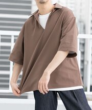 『WEB限定』『セットアップ対応/XLサイズあり』シアサッカースキッパー半袖シャツ