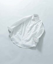 『XLサイズあり』リラックスコットンリネン7分袖シャツ